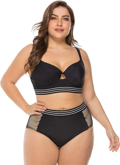 Feelingirl Bikini Tankini Bademode Badeanzug Monokini Retro Groß Größe