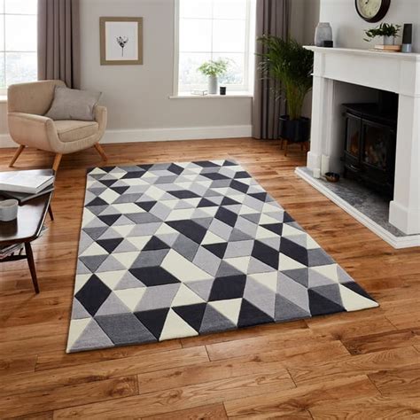 Grey Hong Kong Rug 120x170cm Brandalley