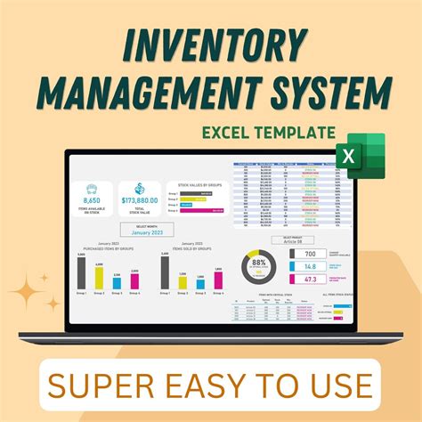 Inventory Management System Template Excel Templates Inventory Flow