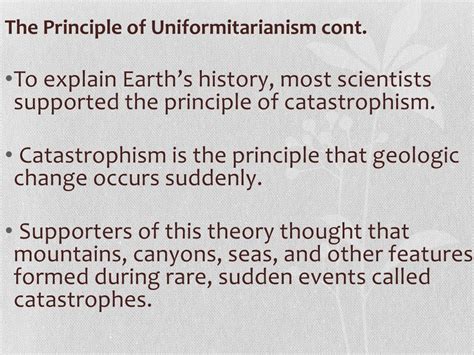 PPT Uniformitarianism Versus Catastrophism PowerPoint Presentation