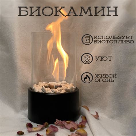 Биокамин настольный / Для дома и офиса, мини био камин декоративный ...