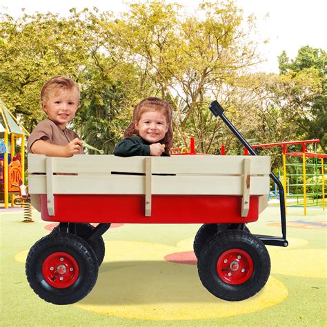 Buy Toy Wagons For Kids All Terrain Utility Wagon W Removable Wooden