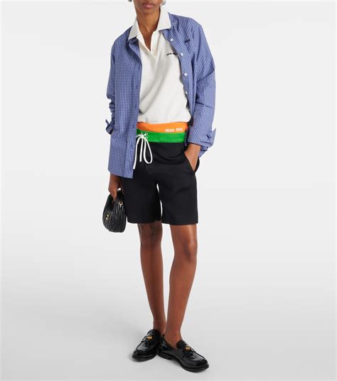 Logo Bikini Bottoms In Orange Miu Miu Mytheresa