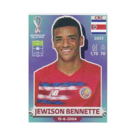 Comprar Cromo Jewison Bennette Costa Rica Panini Fifa World Cup Qatar