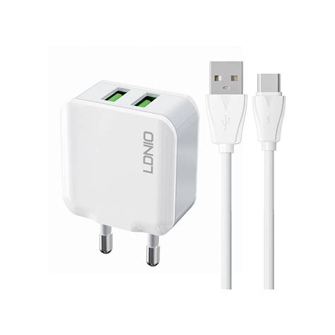 Ldnio A Wall Charger Xusb A Usb C Cable