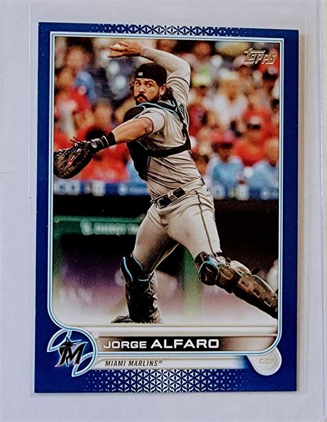 2022 Topps Jorge Alfaro Blue Bordered Baseball Card Avm1