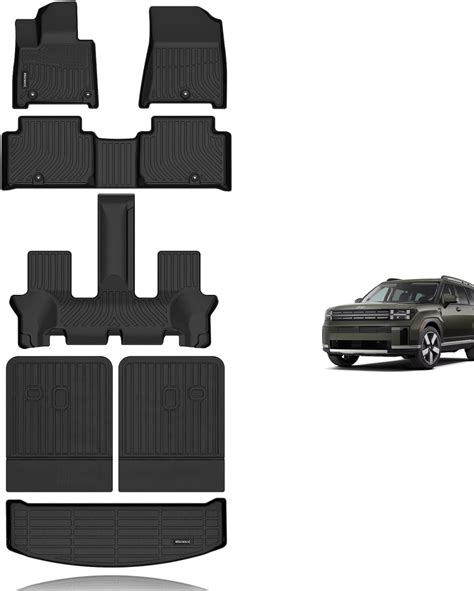 Kelcseecs All Weather Floor Mats And Cargo Liner With Backrest Mats Custom For 2024