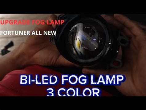 AES FX BI LED FOG LAMP 3 COLOR FORTUNER ALL NEW YouTube