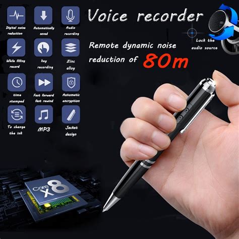 Recording Pen Hd Professional Noise Reduction Pen Shape Recording ...