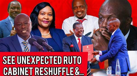 MUST WATCH RUTO Cabinet Secretary RESHUFFLE That Got Kenyans SHOCKED