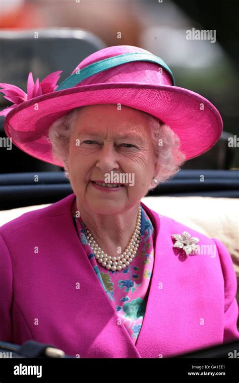 Britain S Queen Elizabeth II Arrives At The Ascot Racecourse Berkshire