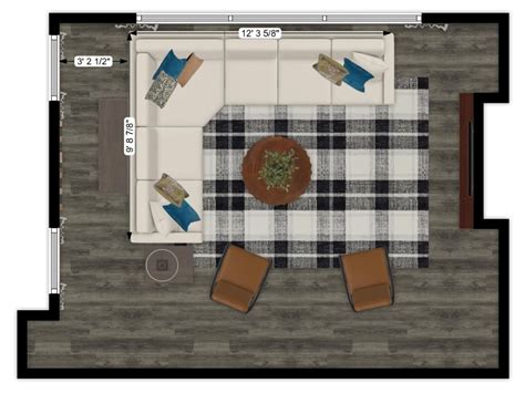 A 2d Floor Plan Of Your Space With Furniture Scale Recommendations Shown Upwork