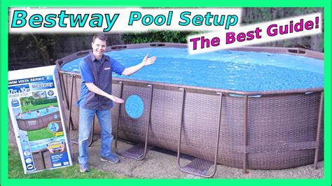 Bestway Above Ground Pool Setup Easy Setup Instructions Youtube