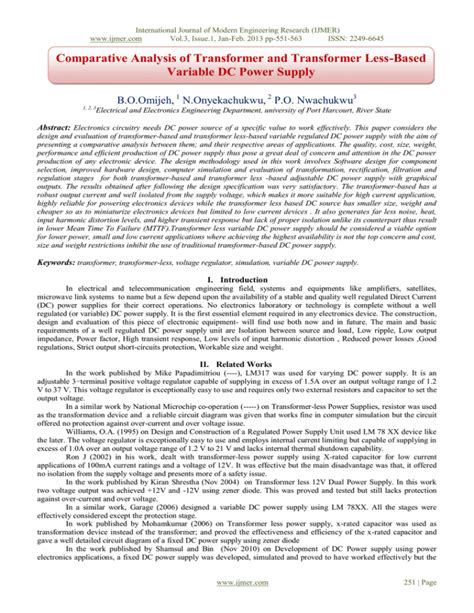 Comparative Analysis Of Transformer And Transformer Less