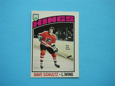 O Pee Chee Nhl Hockey Card Dave Schultz Nm Sharp