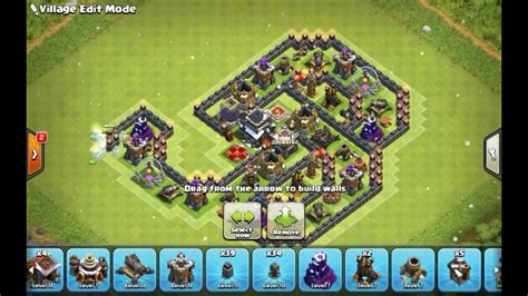 New Unbeatable Town Hall 9 Base Layout Coc Th9 Best Trophy Pushing Base 2017 Clash Of Clans