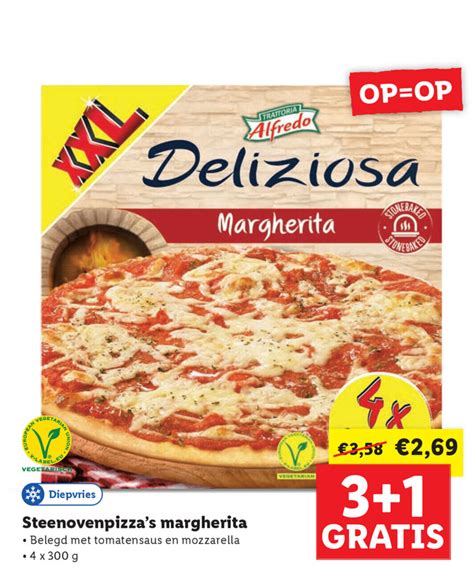 Steenovenpizza S Margherita Aanbieding Bij Lidl