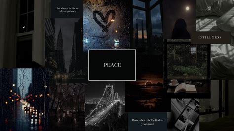 Peace & Calmness Motivational Aesthetic Laptop Digital Wallpaper for ...