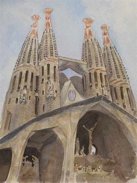 Sagrada Familia Painting At Paintingvalley Explore Collection Of