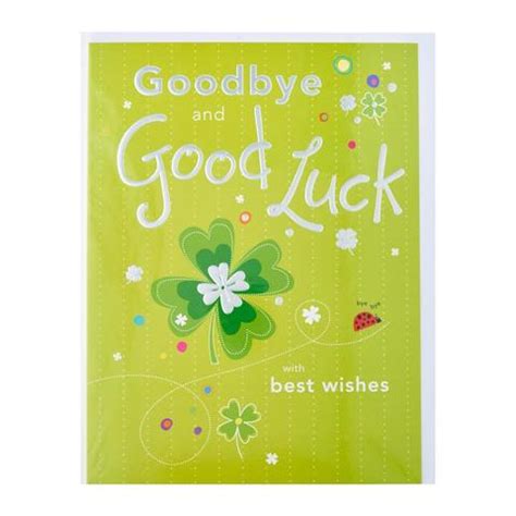 Gifts Greetings Piccadilly Farewell Card Goodbye And Good Luck With