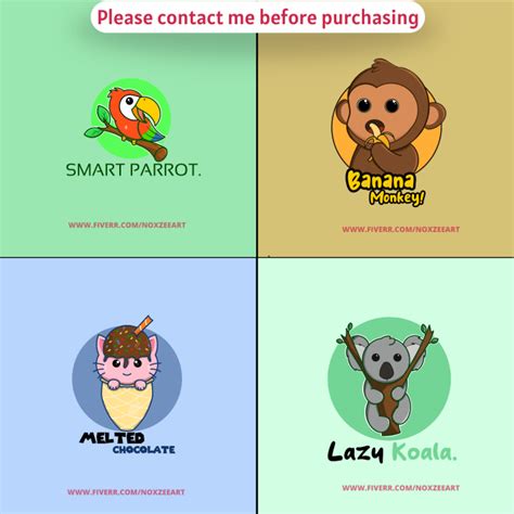 Design a cute kawaii logo for you by Noxzeeart | Fiverr