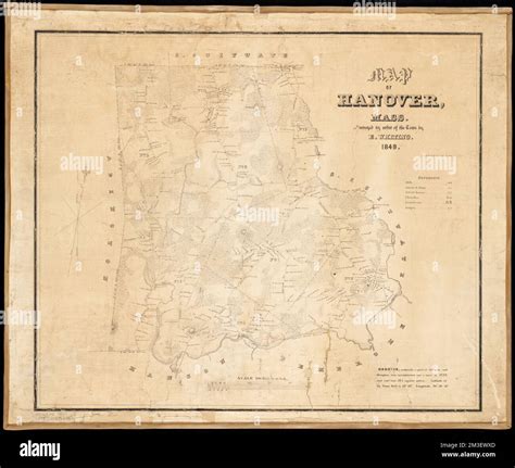 Map of Hanover, Mass , Real property, Massachusetts, Hanover Town, Maps ...