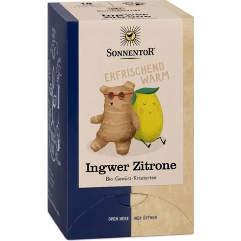 Sonnentor Ingwer Zitrone Tee Bio G Ecco Verde Onlineshop