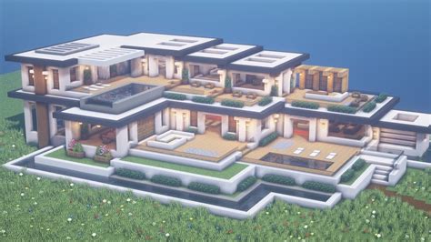 Minecraft Modern Mansion Tutorial | How to Build (#8) Pt. 1 - YouTube