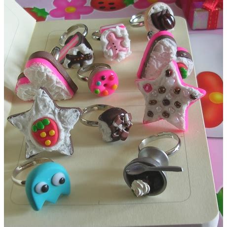 Handmade fimo rings by yen-hm on DeviantArt