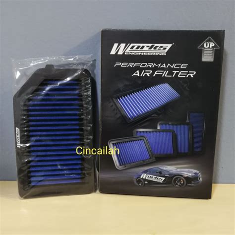 Works Honda City Gm Jazz Gk Brv Drop In Air Filter Shopee Malaysia