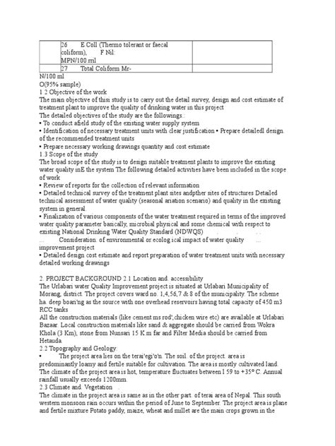 Design of Water Treatment Plant | PDF | Drinking Water | Pipe (Fluid ...