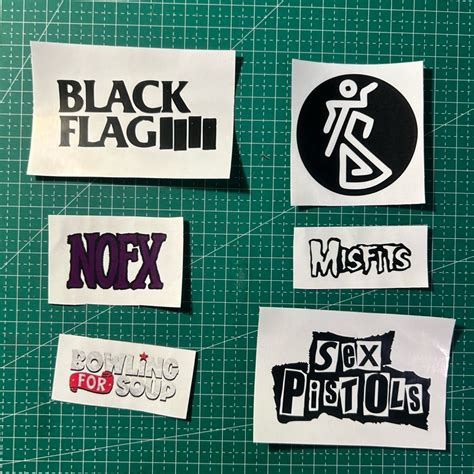 Jual Stiker Band Punk Rock Black Flag Sex Pistols Shopee Indonesia