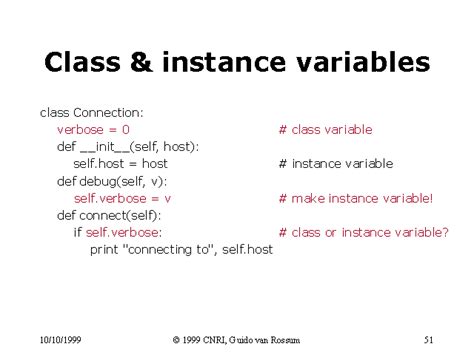 Class And Instance Variables