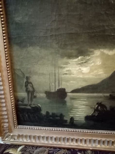 Proantic Huile Sur Toile XVIIIe Siècle