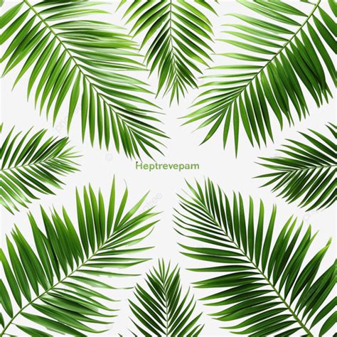 Tropical Nature Green Palm Leaf Pattern Tropical Leaves Palm Png