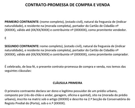 Contrato De Promessa De Compra E Venda Regras E Minuta Vrogue The