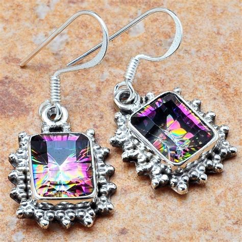 Silver Mystic Topaz Earring At Best Price In Jaipur By Silver