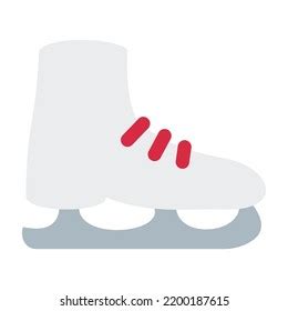 Ice Skate Emoji Icon Flat Illustration Stock Vector (Royalty Free ...