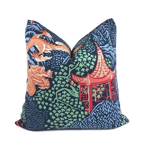 The Qingdao Pillow Cover Has Everything You Want In A Chinoiserie Print