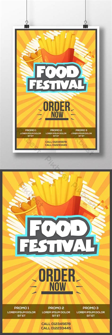 Food Festival Poster Template Design | AI Free Download - Pikbest