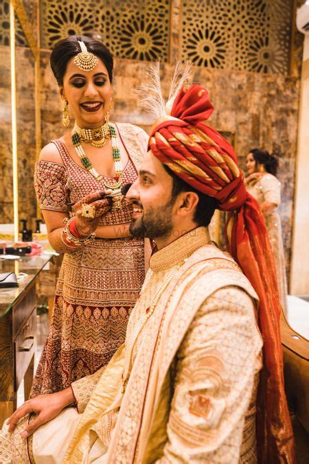 Photo Of Nude Gold Sequin Work Bridal Lehenga