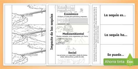 Flapbook El impacto de la sequía Hecho por educadores