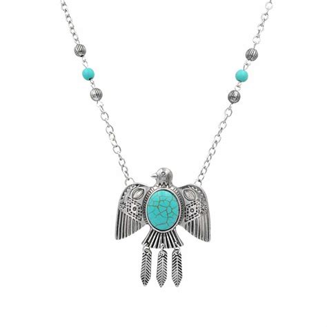 Collier Porte Bonheur Oiseau Tonnerre Misti Gri