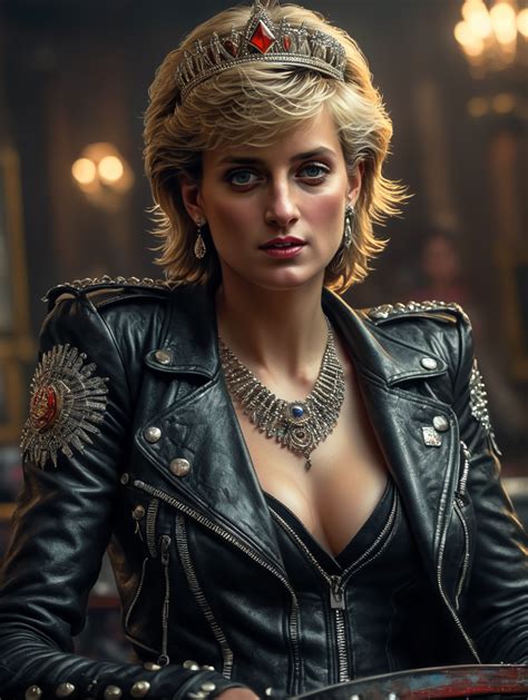 Premium Free Ai Images Princess Diana As Punk Rocker