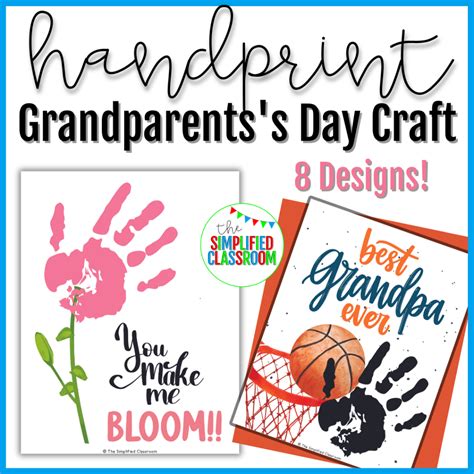 Grandparents Day Handprint Painting Craft Gift The Simplified Classroom