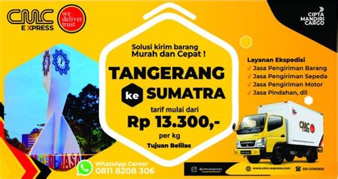 Ekspedisi Tangerang Ke Sumatra Dan Jakarta Dengan Tarif Murah Minimal