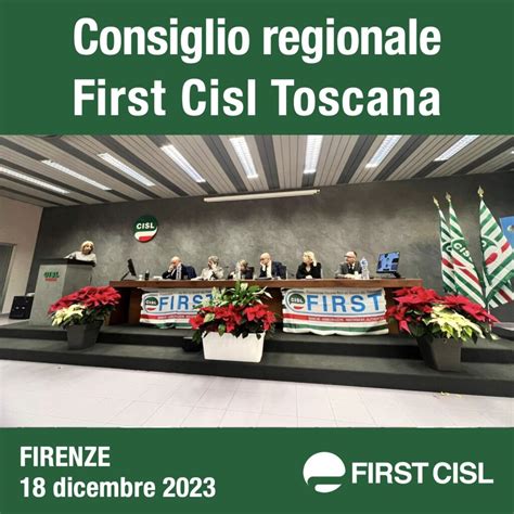 First Cisl Toscana si è svolto a Firenze il Consiglio regionale