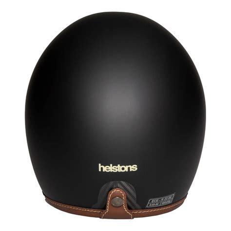 Casque Jet Helstons Naked Noir Mat Casque Vintage Sur La B Canerie