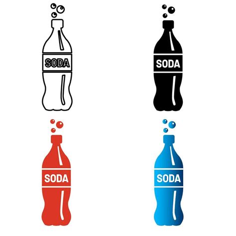 Abstract Soda Bottle Silhouette Illustration 25843590 Vector Art At