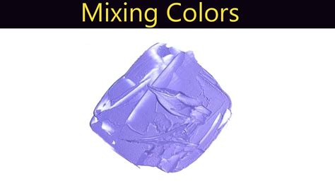 How To Make Deep Periwinkle Color Paint Mixing Colors Youtube